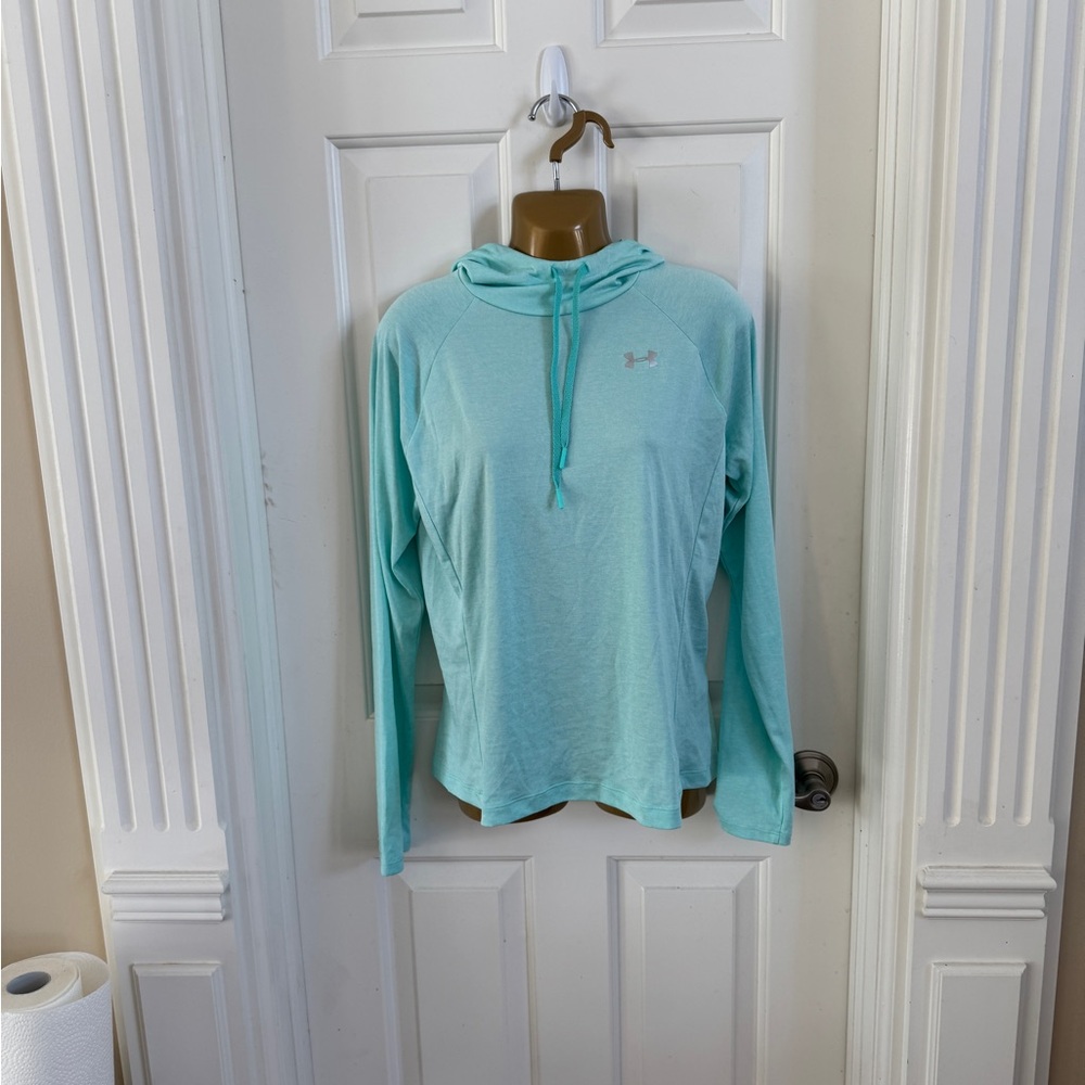 Under Amour light bluish green sport pullover. Medium